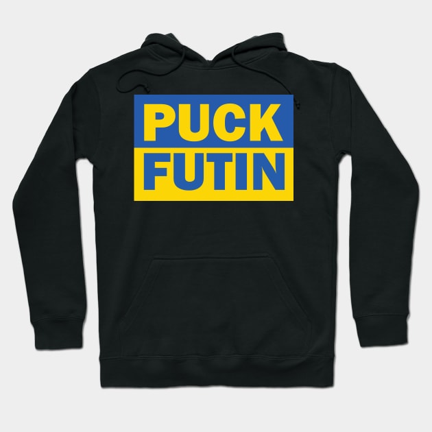 Puck Futin Ukrainian Flag Hoodie by Howchie